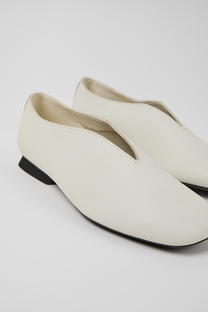 Camper Casi Myra - Weißer Frauenschuh aus Leder.