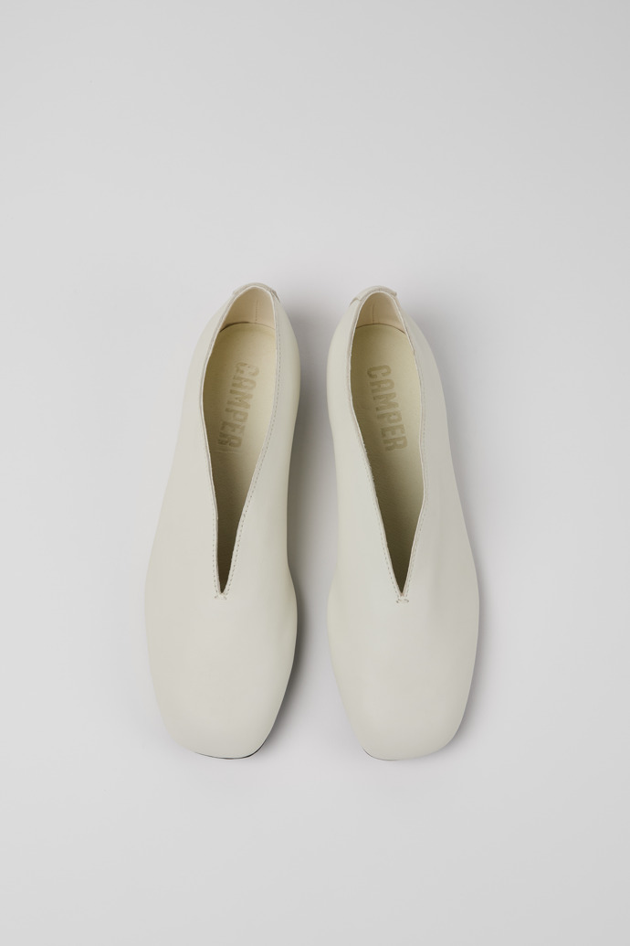 Camper Casi Myra - Weißer Frauenschuh aus Leder.