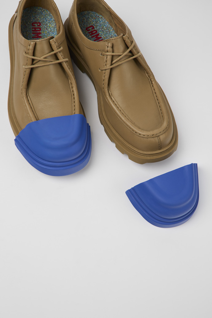 Camper Junction - Braune Wallabee-Lederschuhe für Damen