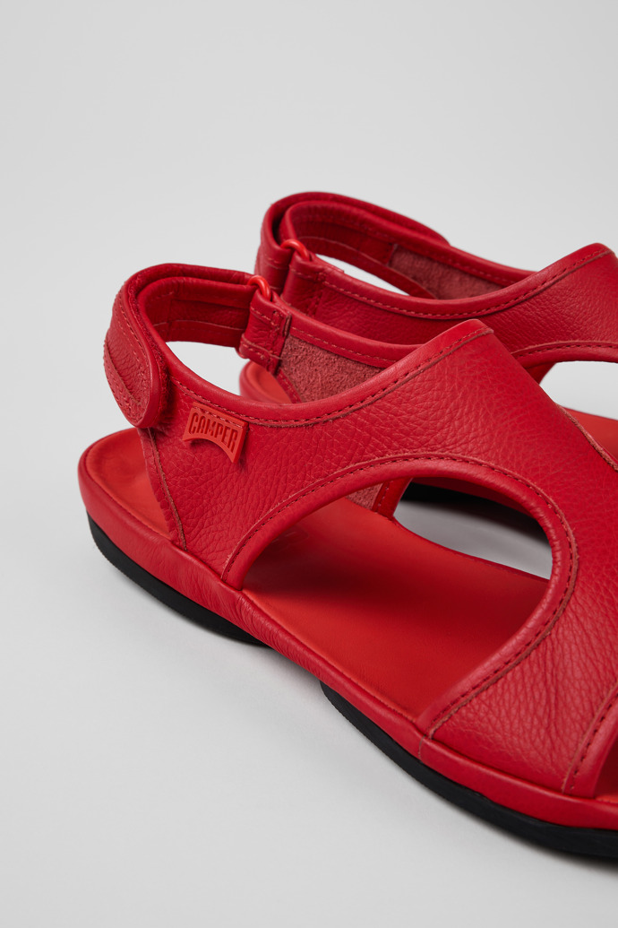 Camper Right - Rote Ledersandalen für Damen