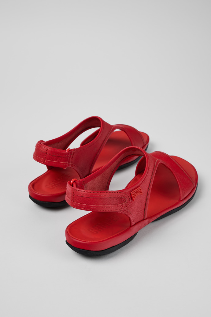 Camper Right - Rote Ledersandalen für Damen