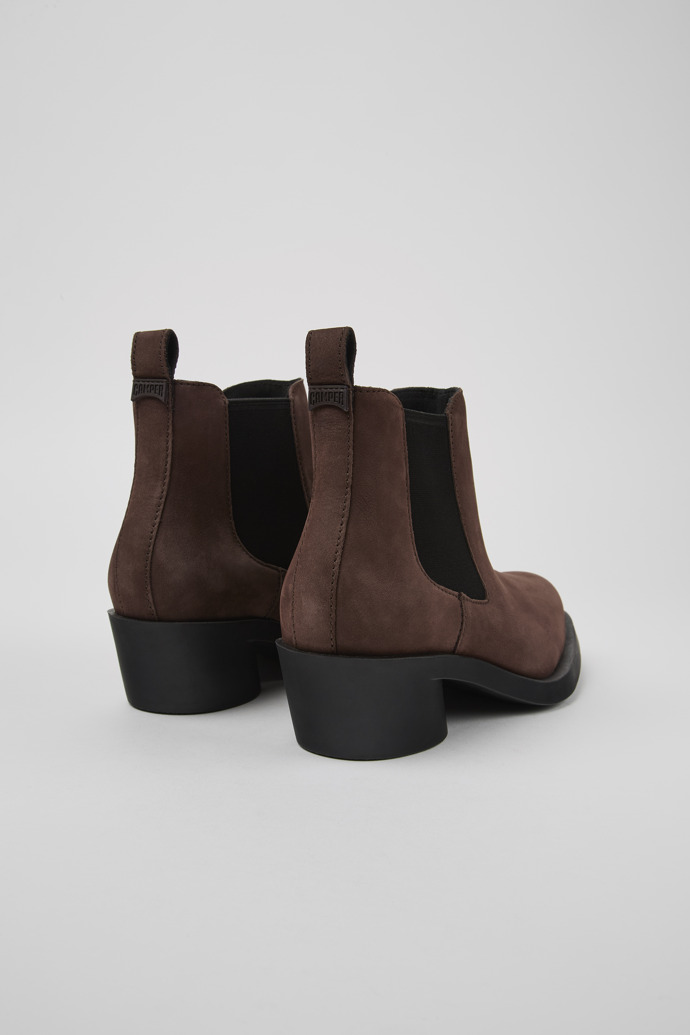 Camper Bonnie - Braune Damenstiefelette aus Nubukleder