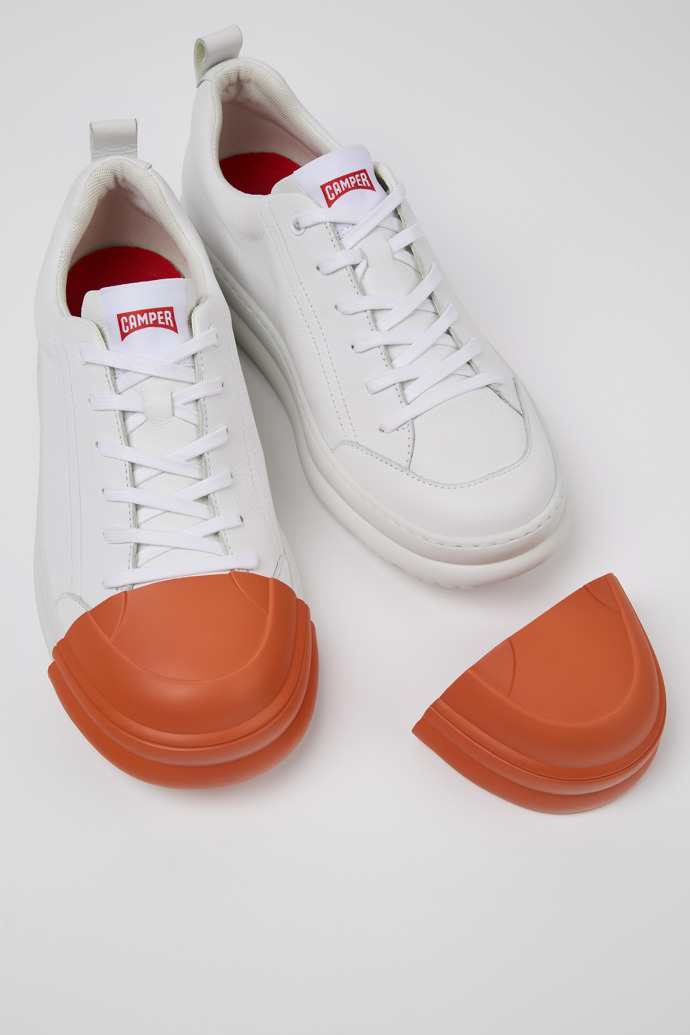 Camper Junction Runner Toe Caps - Zehenaufsätze aus Gummi in Orange