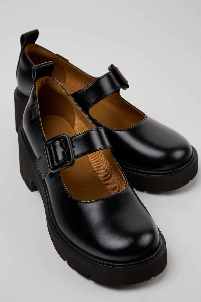 Camper Milah - Schwarzer Damenschuh aus Leder.