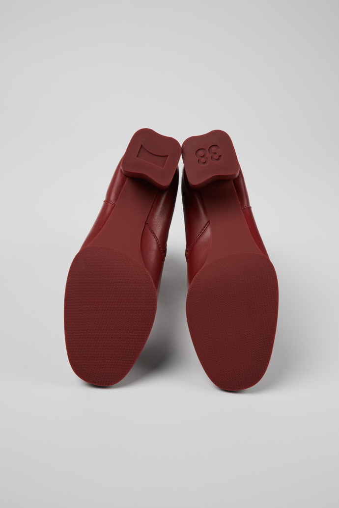 Camper Katie - Weinrote Damenstiefelette aus Leder