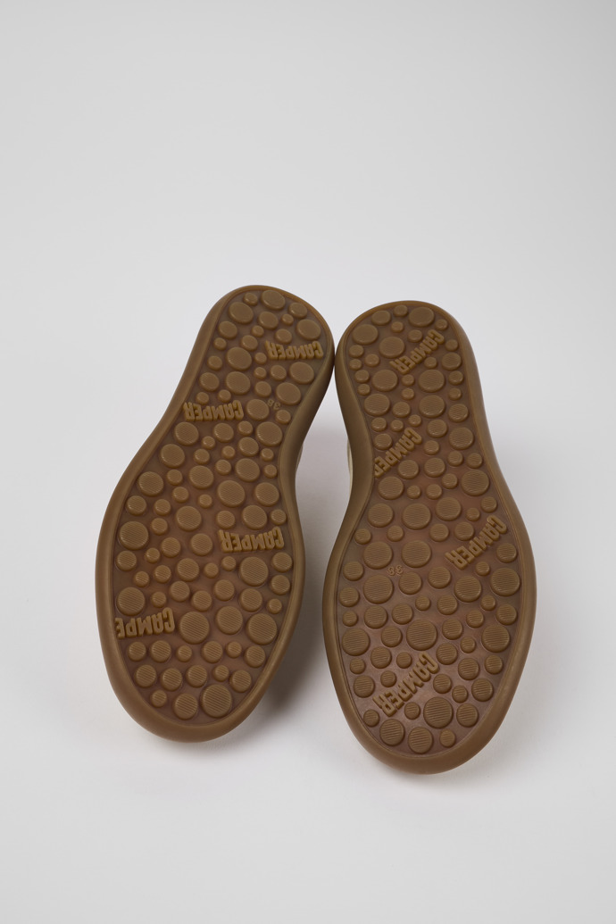 Camper Pelotas Soller - Beiger Damensneaker aus Nubukleder/Leder