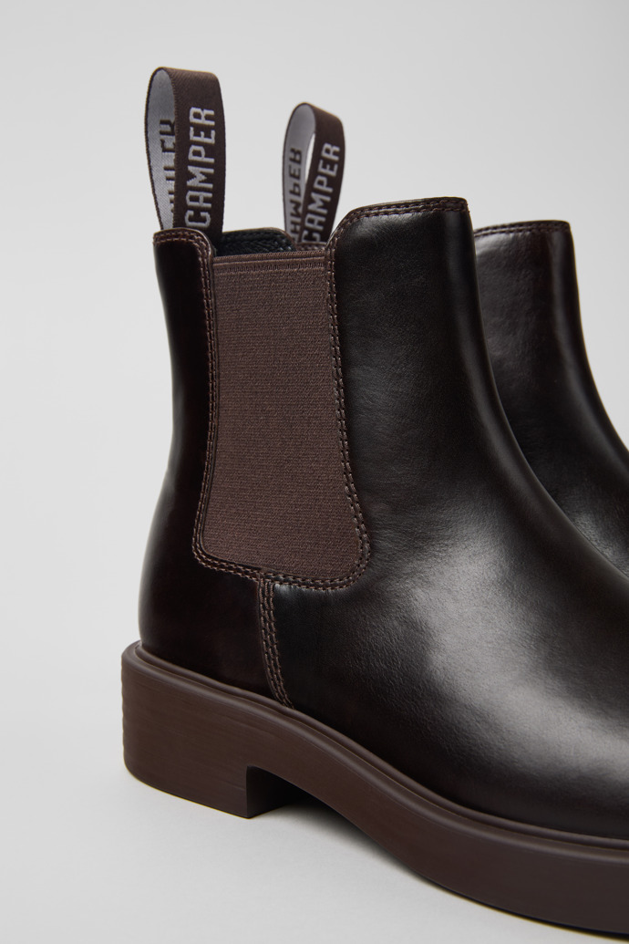 Camper Dean - Braune Damenstiefelette aus Leder