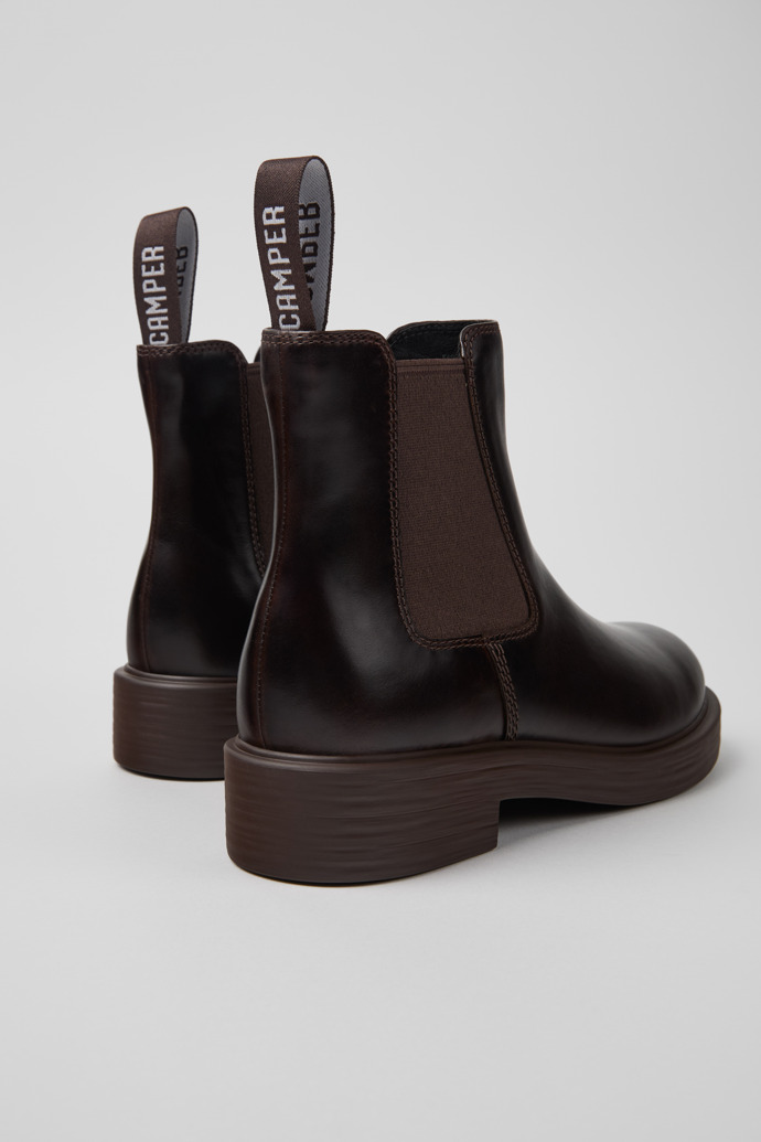 Camper Dean - Braune Damenstiefelette aus Leder