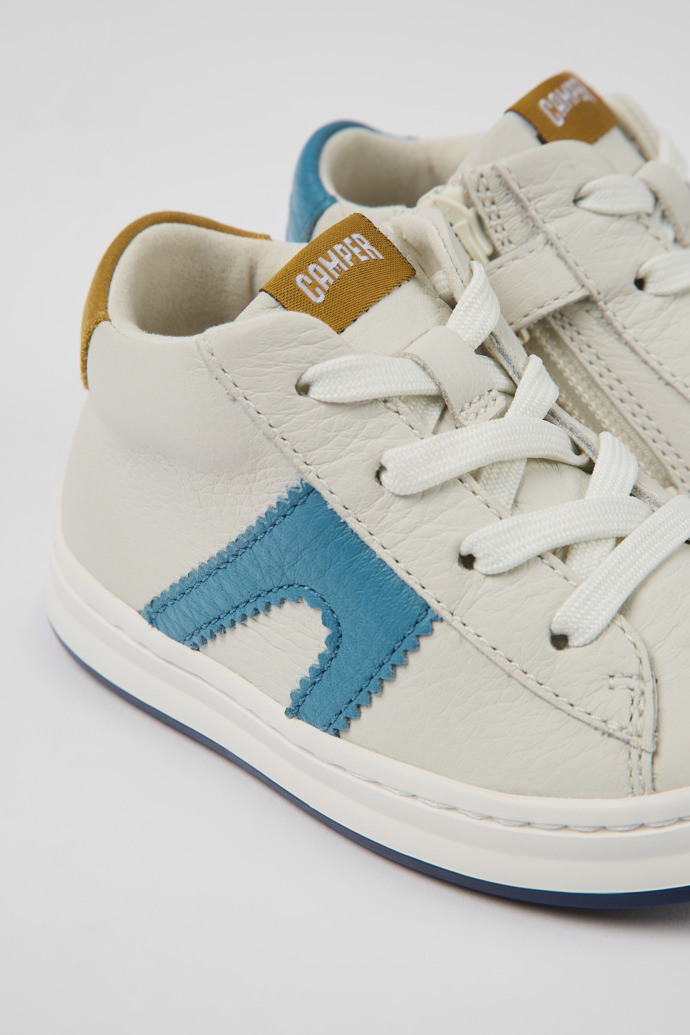 Camper Twins - Weißer Kindersneaker aus Leder