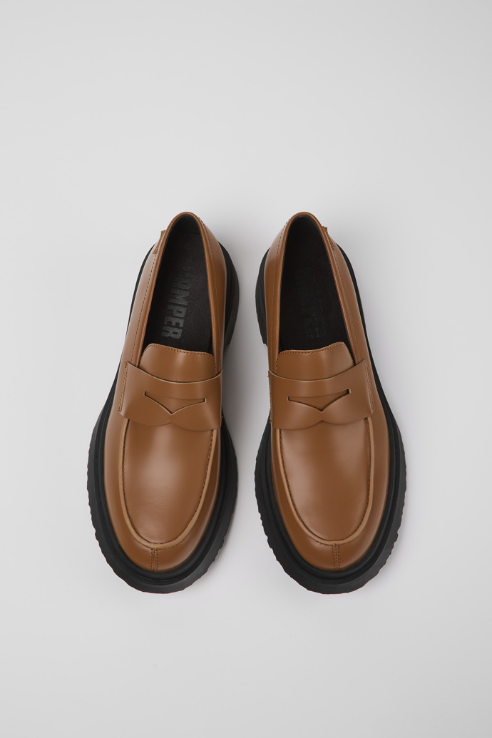 Camper Walden - Brauner Herrenloafer aus Leder