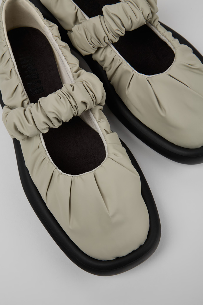 Camper Onda - Grauer Mary Jane-Damenschuh aus Textil