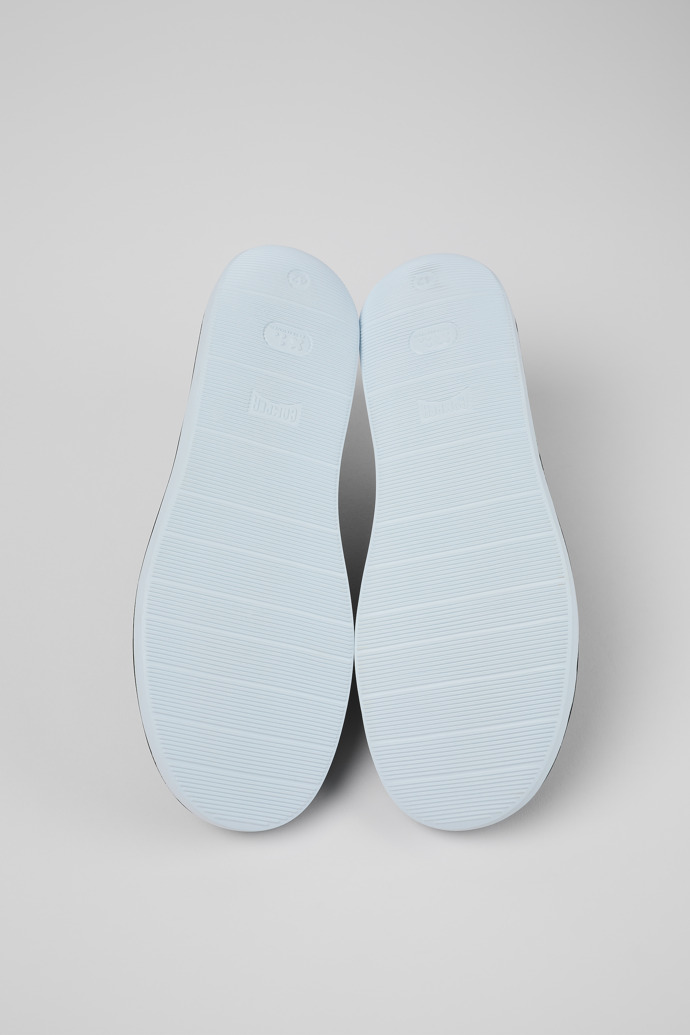 Camper Wagon - Grauer Herrenschnürschuh aus Textil/Nubukleder