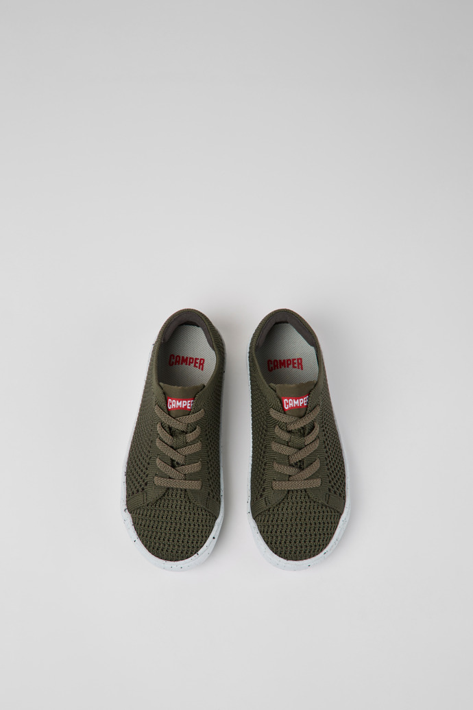 Camper Peu Touring - Grüner Kinderschuh aus Textil