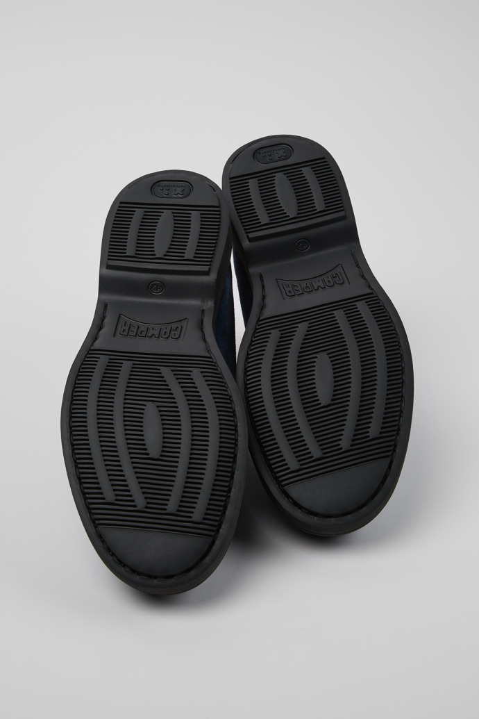 Camper Norman - Blauer Herrenschuh aus Nubukleder.