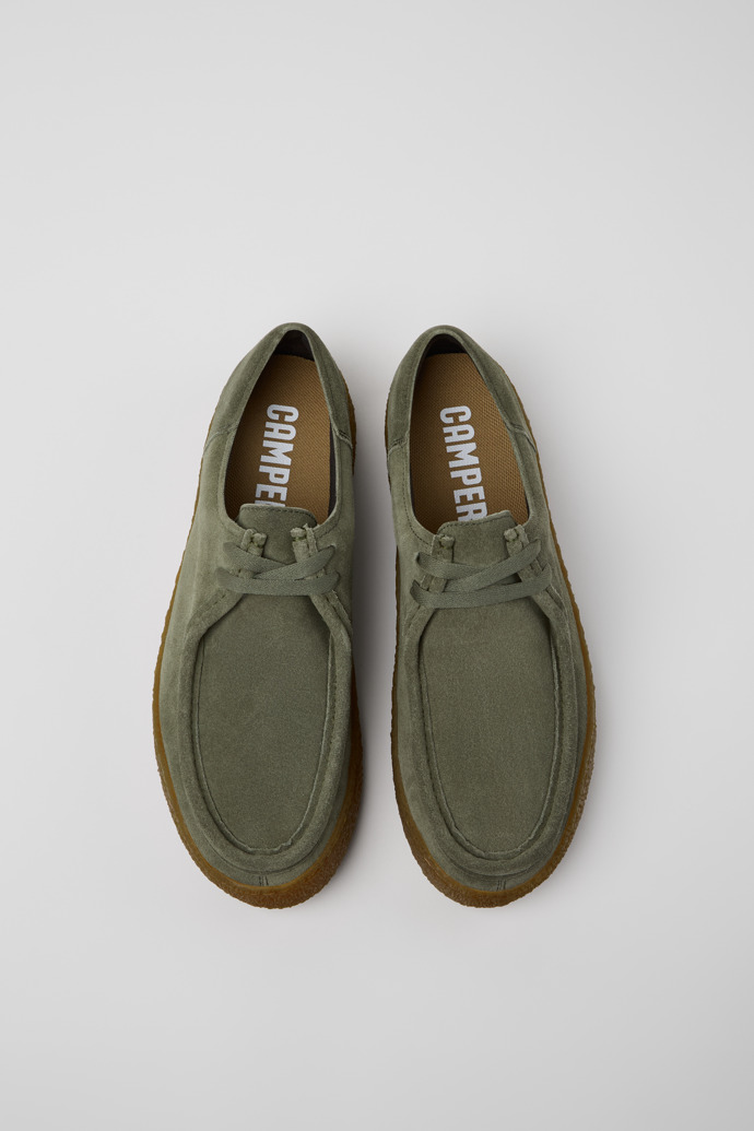 Camper Peu Terreno - Grüner Herrenschuh aus Nubukleder.