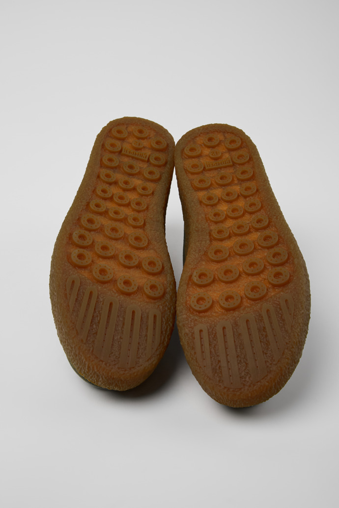 Camper Peu Terreno - Grüner Herrenschuh aus Nubukleder.