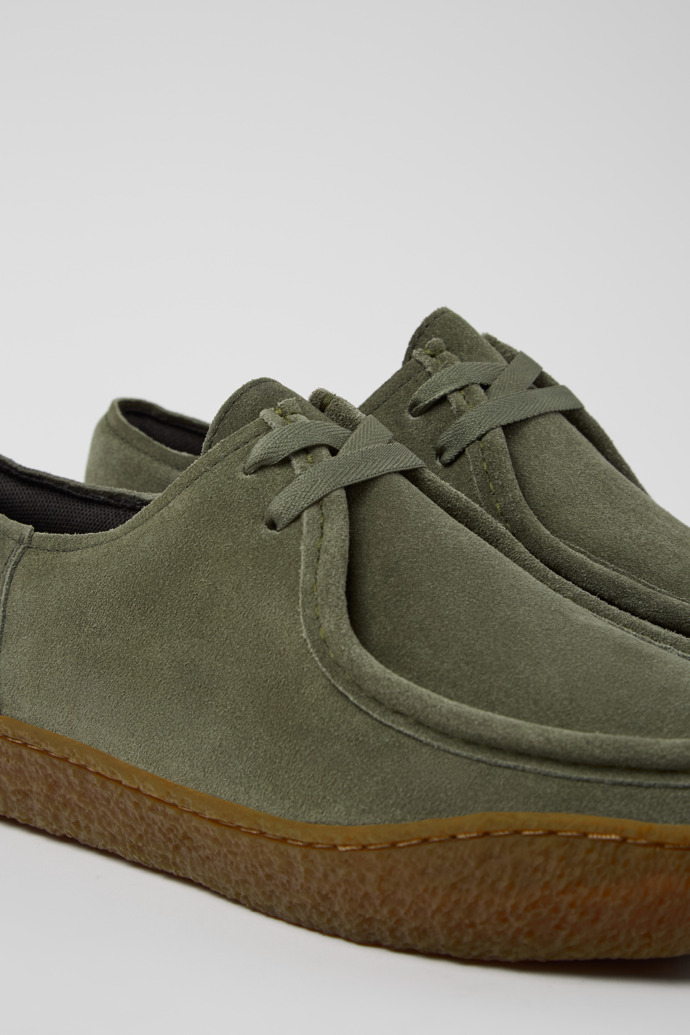 Camper Peu Terreno - Grüner Herrenschuh aus Nubukleder.