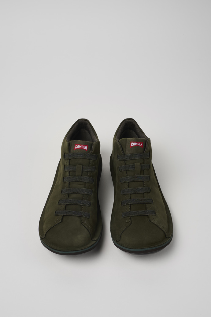 Camper Beetle - Grüner Sneaker aus Nubukleder