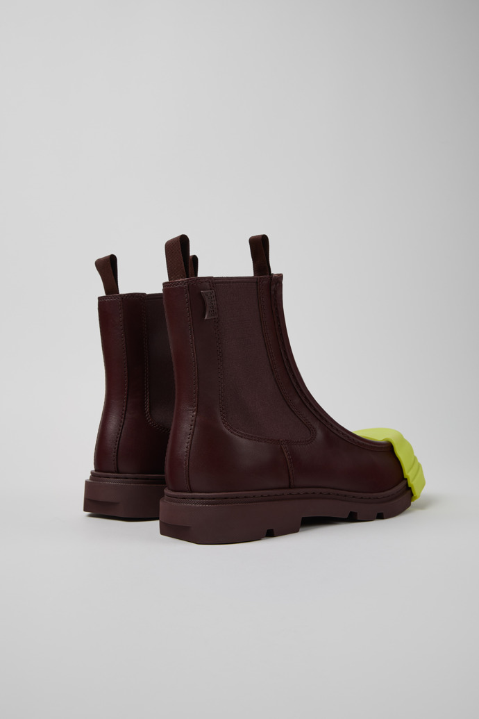 Camper Junction - Weinrote Lederstiefeletten für Herren