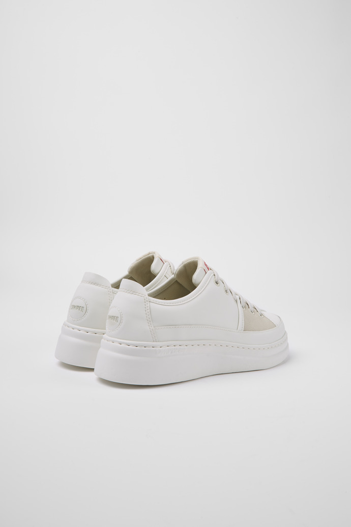 Camper Twins - Weiß-bunter Damensneaker aus recyceltem Leder