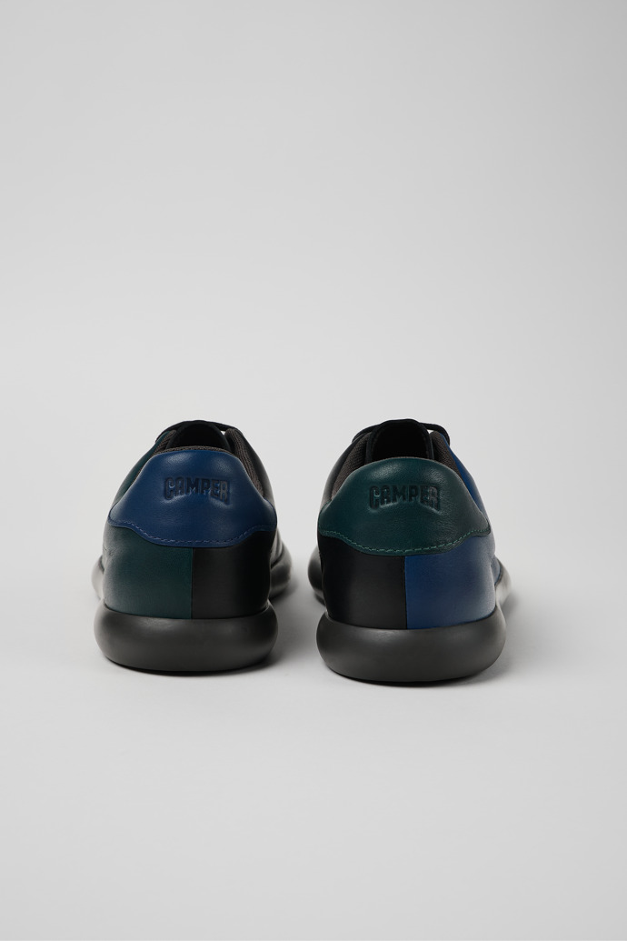 Camper Twins - Schwarz-blauer Ledersneaker für Herren