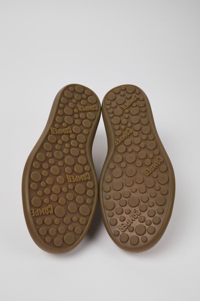 Camper Pelotas Soller - Brauner Herrensneaker aus Nubukleder und Leder.