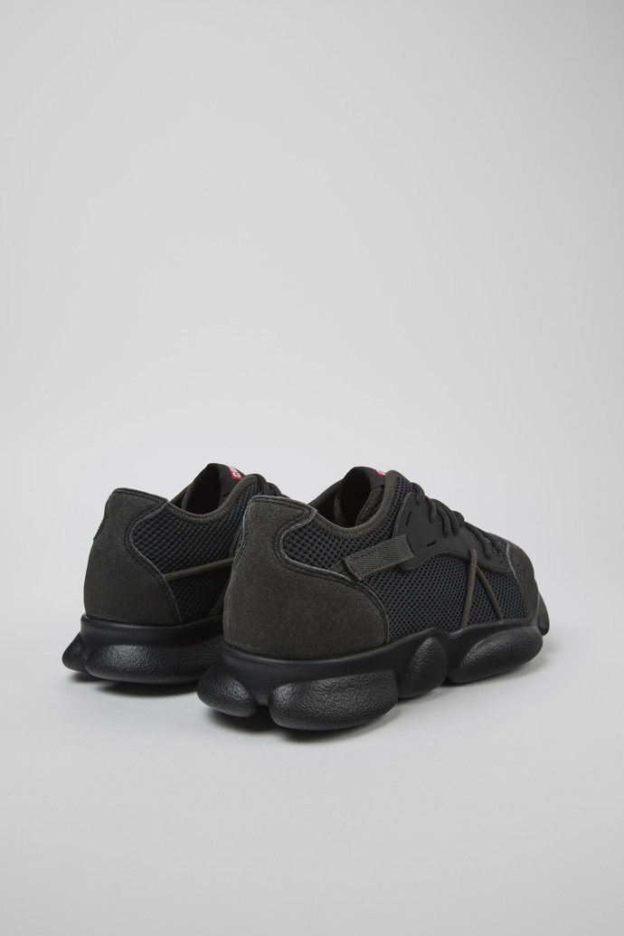 Camper Karst Sorona® - Grau-schwarze Herrensneaker aus Textil
