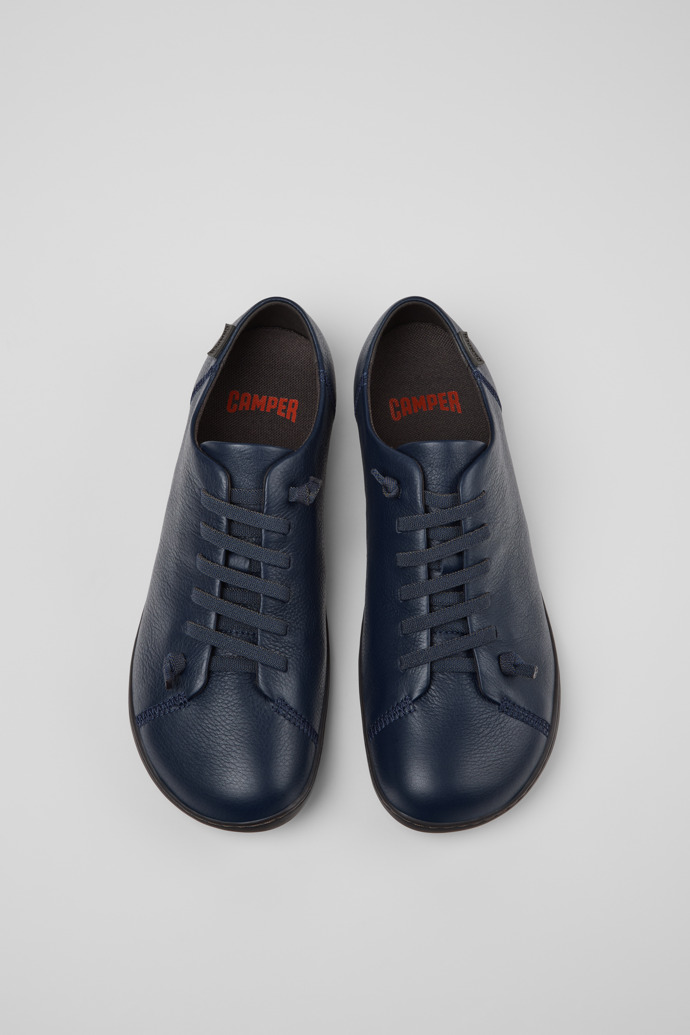 Camper Peu - Blauer Herrenschuh aus Leder.