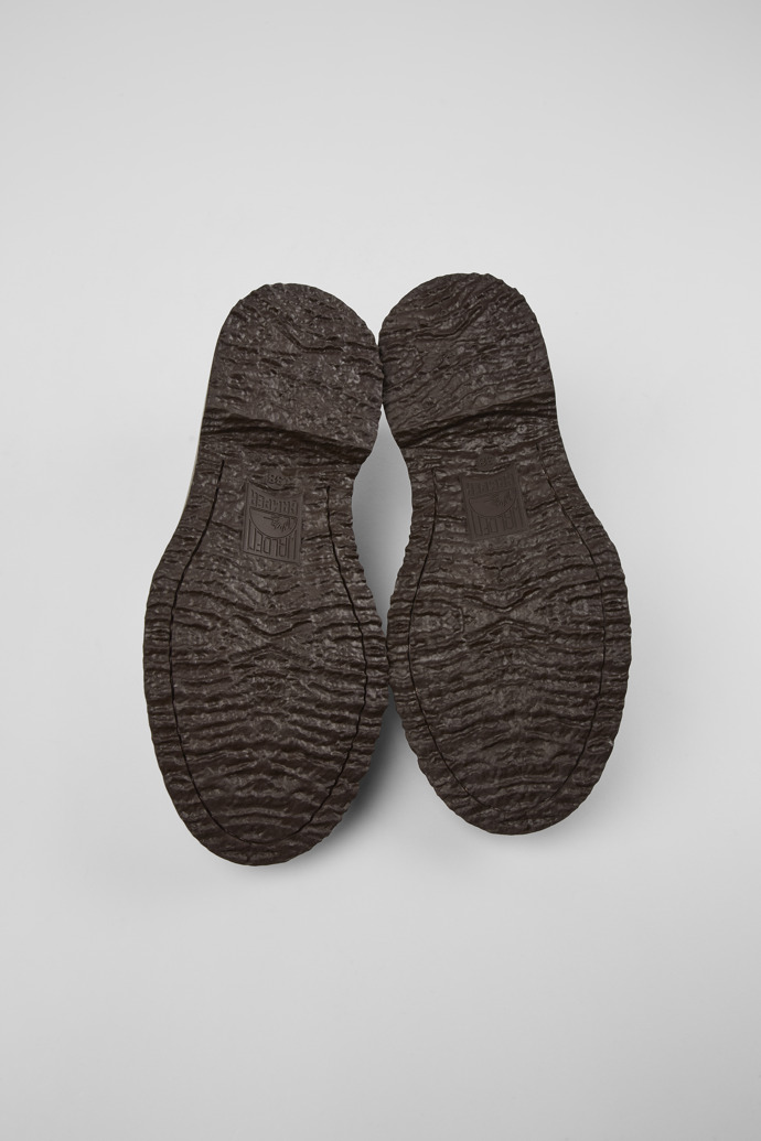 Camper Twins - Braune und weiße Lederloafer für Damen
