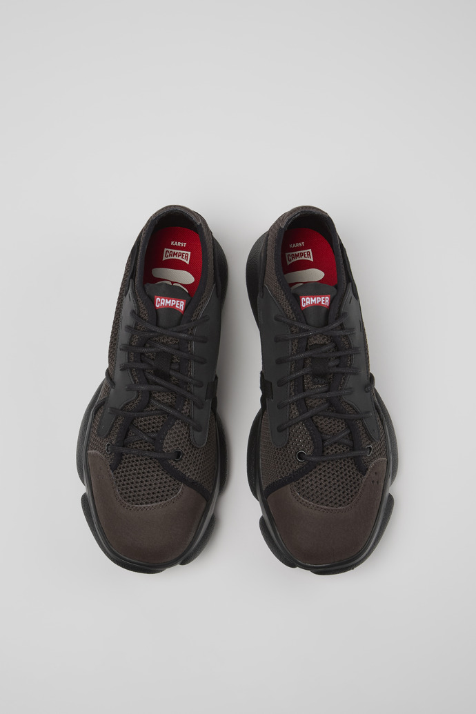 Camper Karst - Grauer Herrensneaker aus Textil