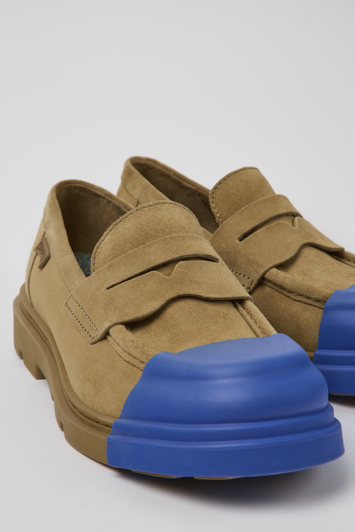 Camper Junction - Braune Damenloafer aus Nubukleder