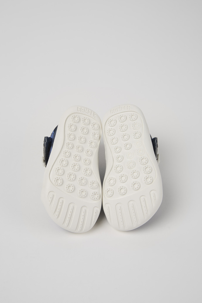 Camper Peu - Blauer Kinderschuh aus recyceltem PET und Leder.