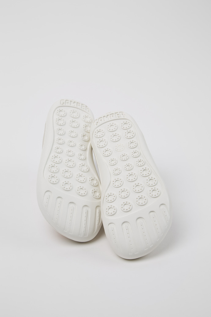 Camper Twins - Weißer Kinderschuh aus Leder.