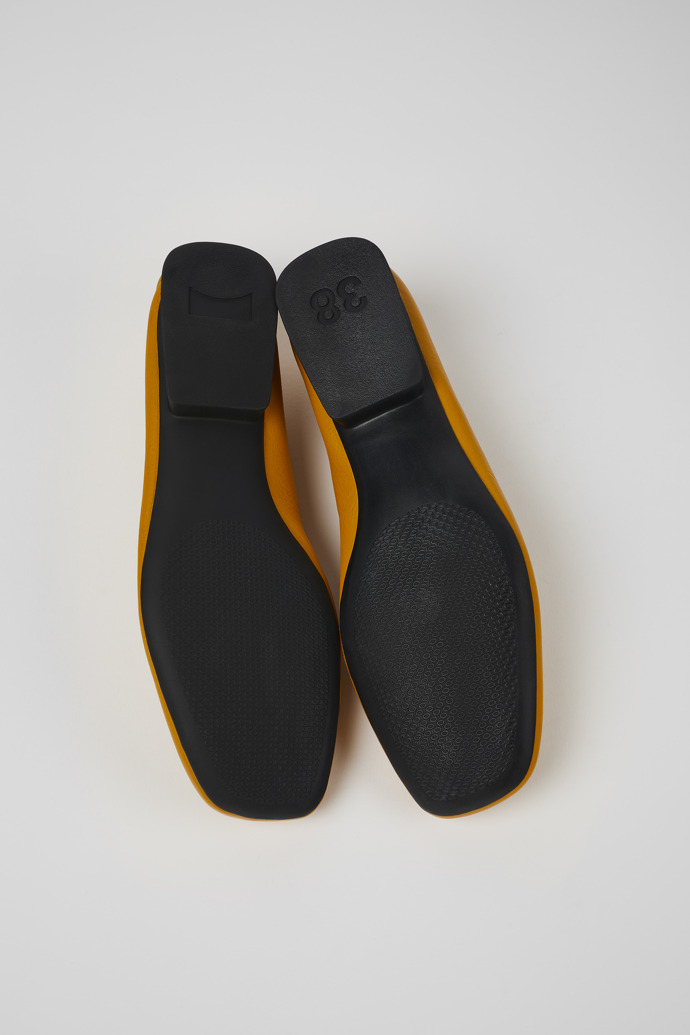 Camper Casi Myra - Orange Lederballerinas für Damen