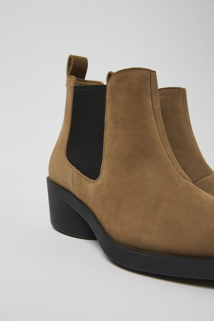 Camper Bonnie - Braune Damenstiefelette aus Nubukleder