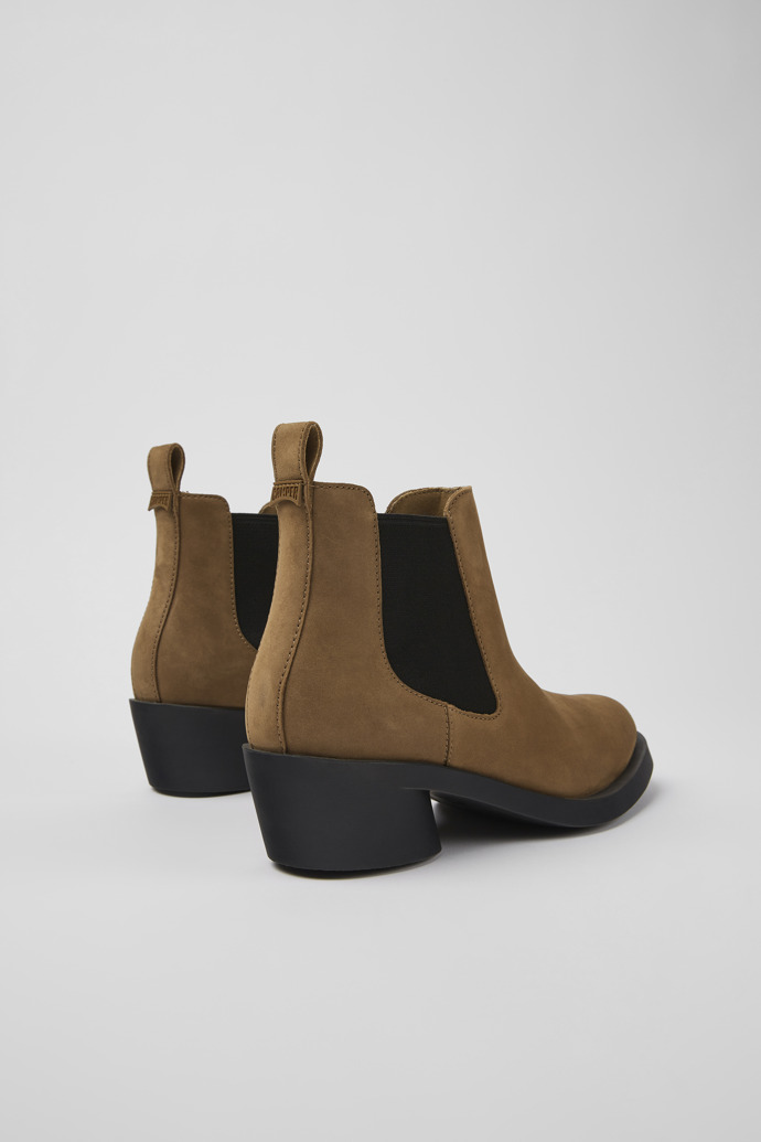 Camper Bonnie - Braune Damenstiefelette aus Nubukleder