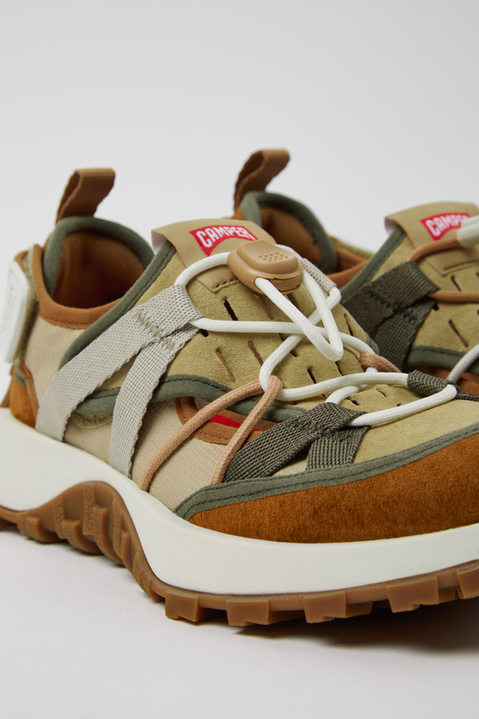Camper Twins - Mehrfarbiger Damensneaker aus Recycling-PET und Nubukleder.