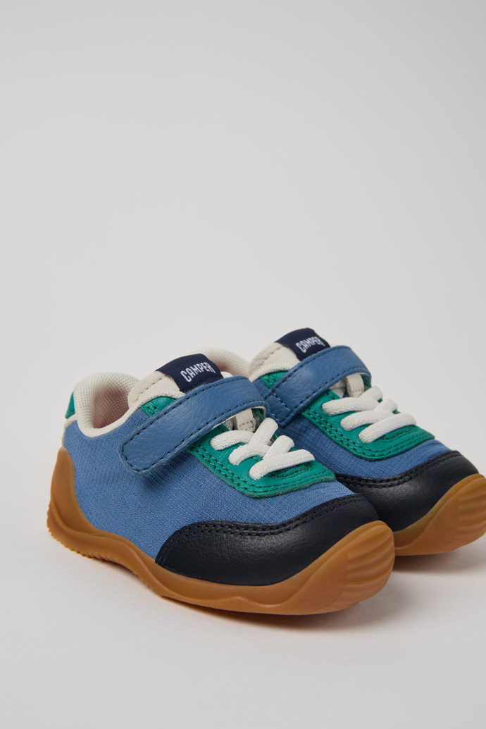 Camper Dadda - Mehrfarbige Kindersneaker aus Leder und Textil.
