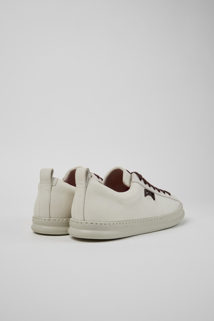 Camper Runner - Weißer Herrensneaker aus Leder und Nubukleder.