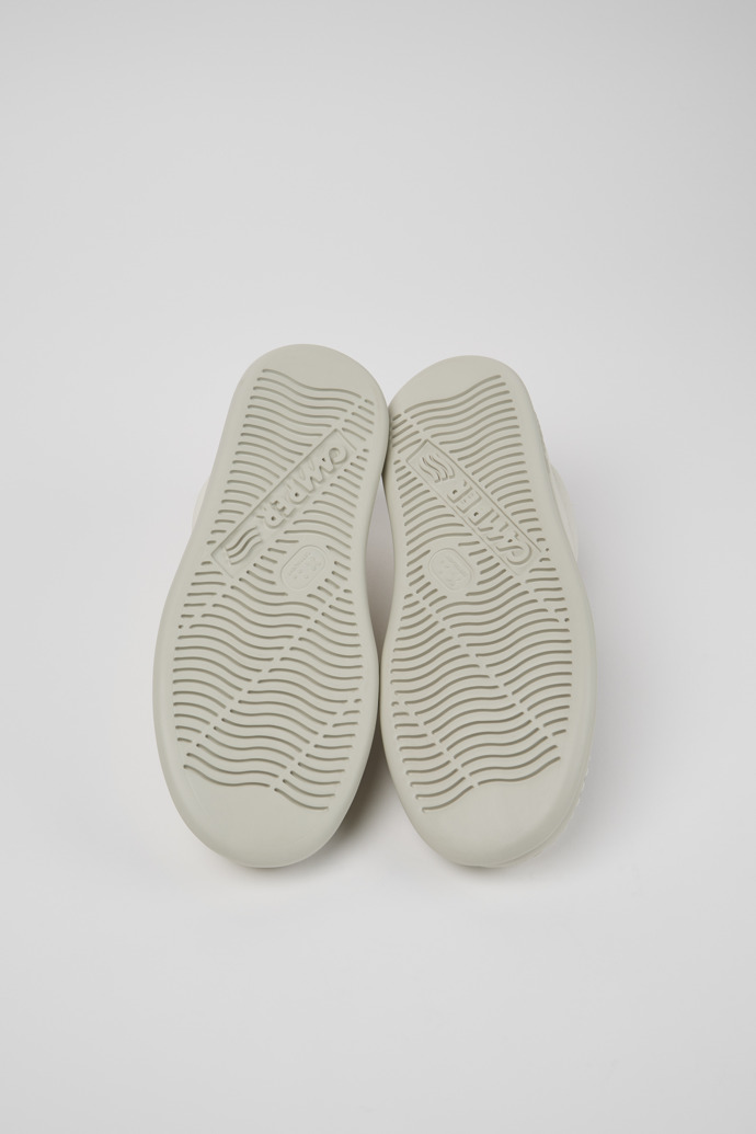 Camper Runner - Weißer Herrensneaker aus Leder und Nubukleder.