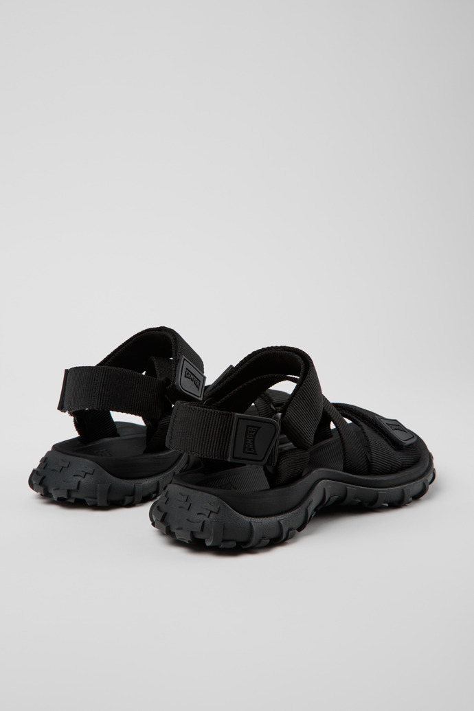 Camper Drift Trail Sandal - Schwarze Sandale aus recyceltem PET für Damen.