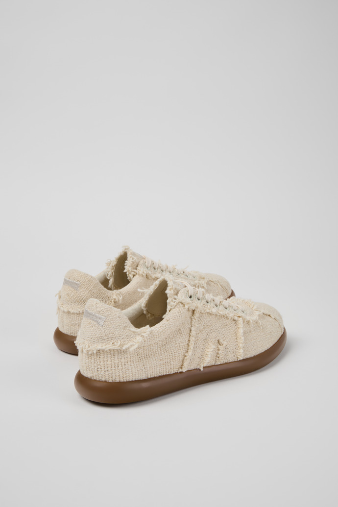 Camper Pelotas Soller - Beiger Sneaker aus Bio-Baumwolle für Damen.