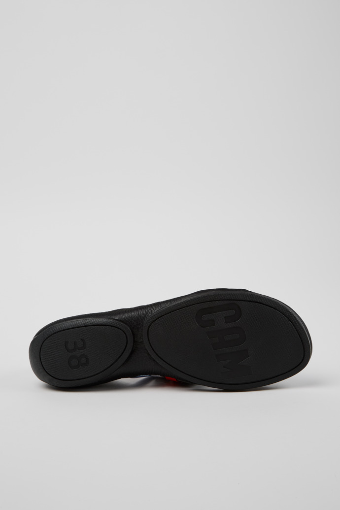 Camper Twins - Schwarze Ledersandale für Damen.