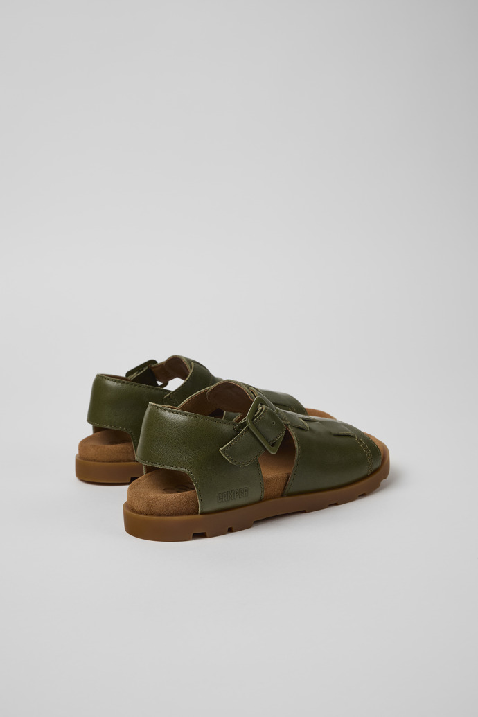Camper Brutus Sandal - Grüne Ledersandalen