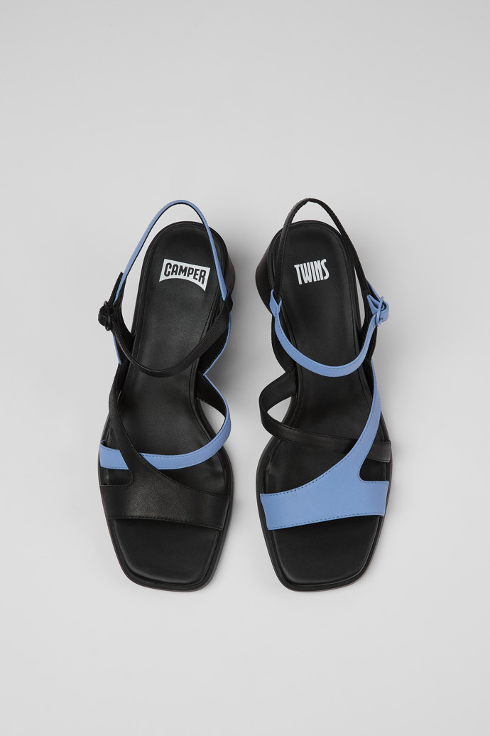 Camper Twins - Mehrfarbige Slingback-Ledersandalen für Damen