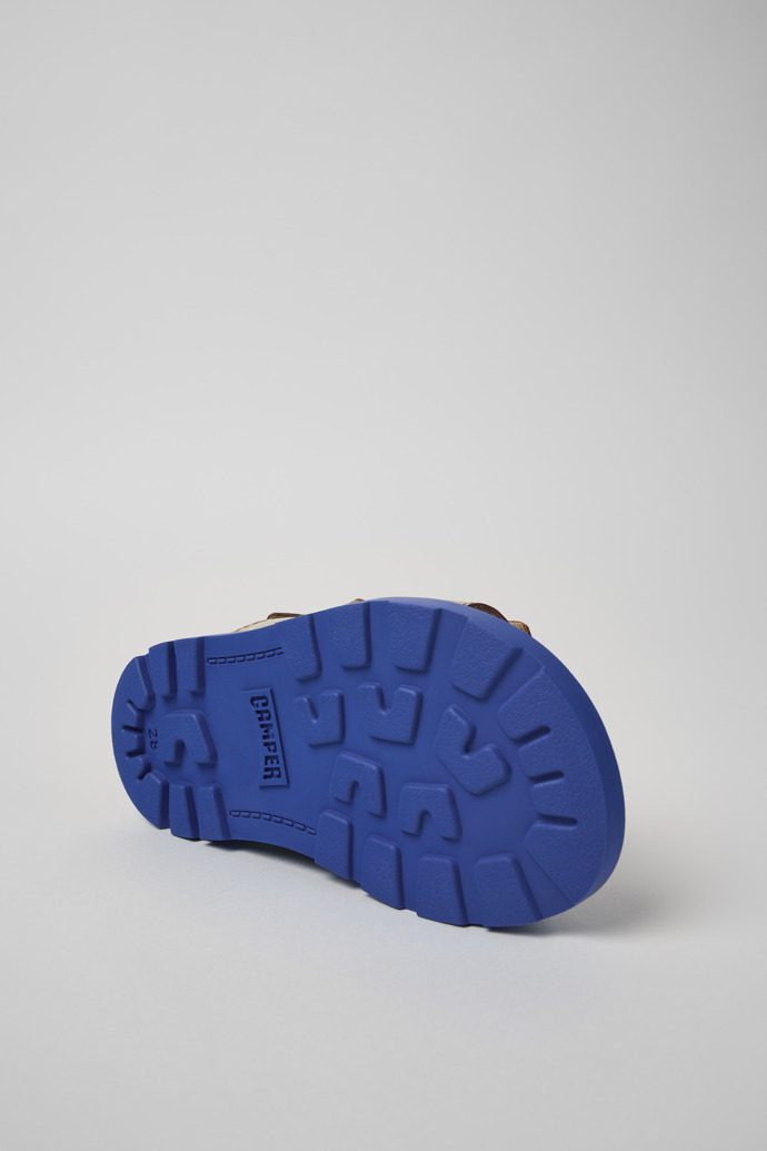 Camper Brutus Sandal - Mehrfarbige Ledersandalen mit Doppelriemen