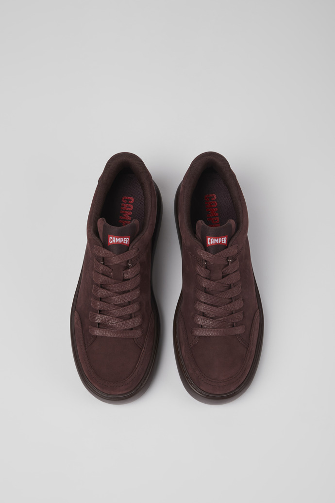 Camper Runner K21 - Weinroter Damensneaker aus Nubukleder
