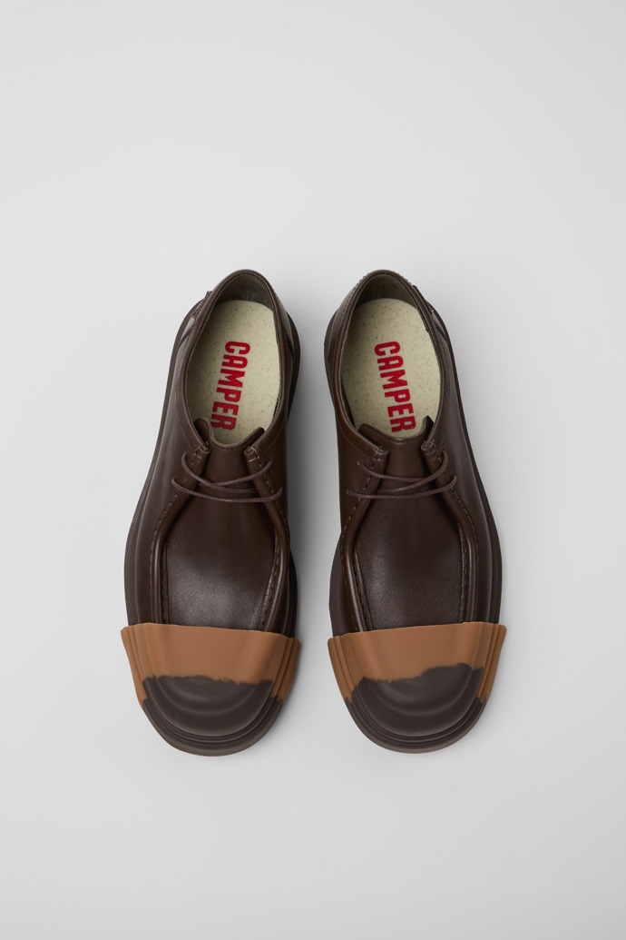 Camper Junction - Brauner Herrenschuh aus Leder.