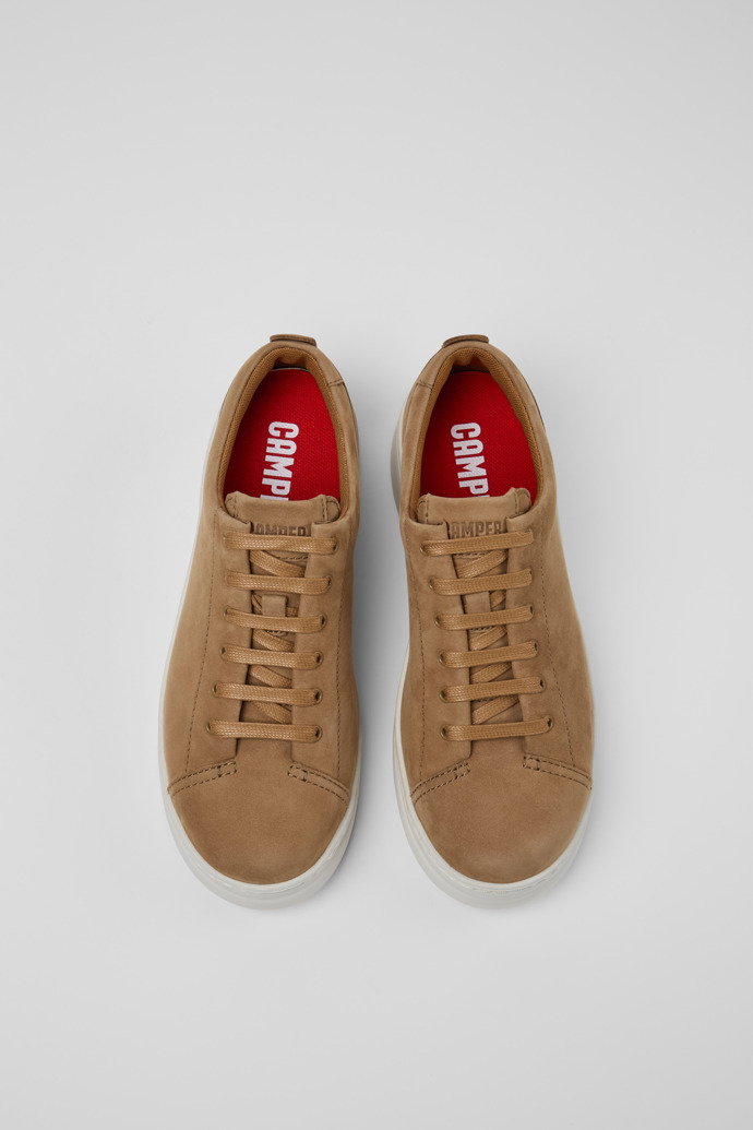 Camper Runner Up - Braune Damensneaker aus Nubukleder