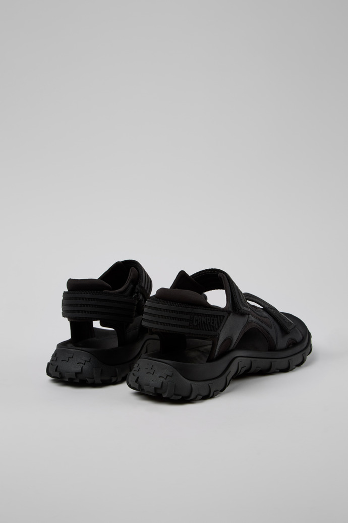 Camper Drift Trail Sandal - Schwarze Sandalen aus recyceltem PET/Leder für Herren.